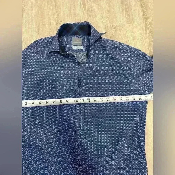THOMAS DEAN Men’s Long sleeve Multicolor button Down shirt.Size small - Picture 8 of 9